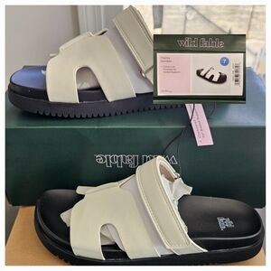 Wild Fable™ White Hayley Slide Sandals Women's Size 7 NWT